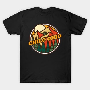 Vintage Chilo, Ohio Mountain Hiking Souvenir Print Premium T-Shirt